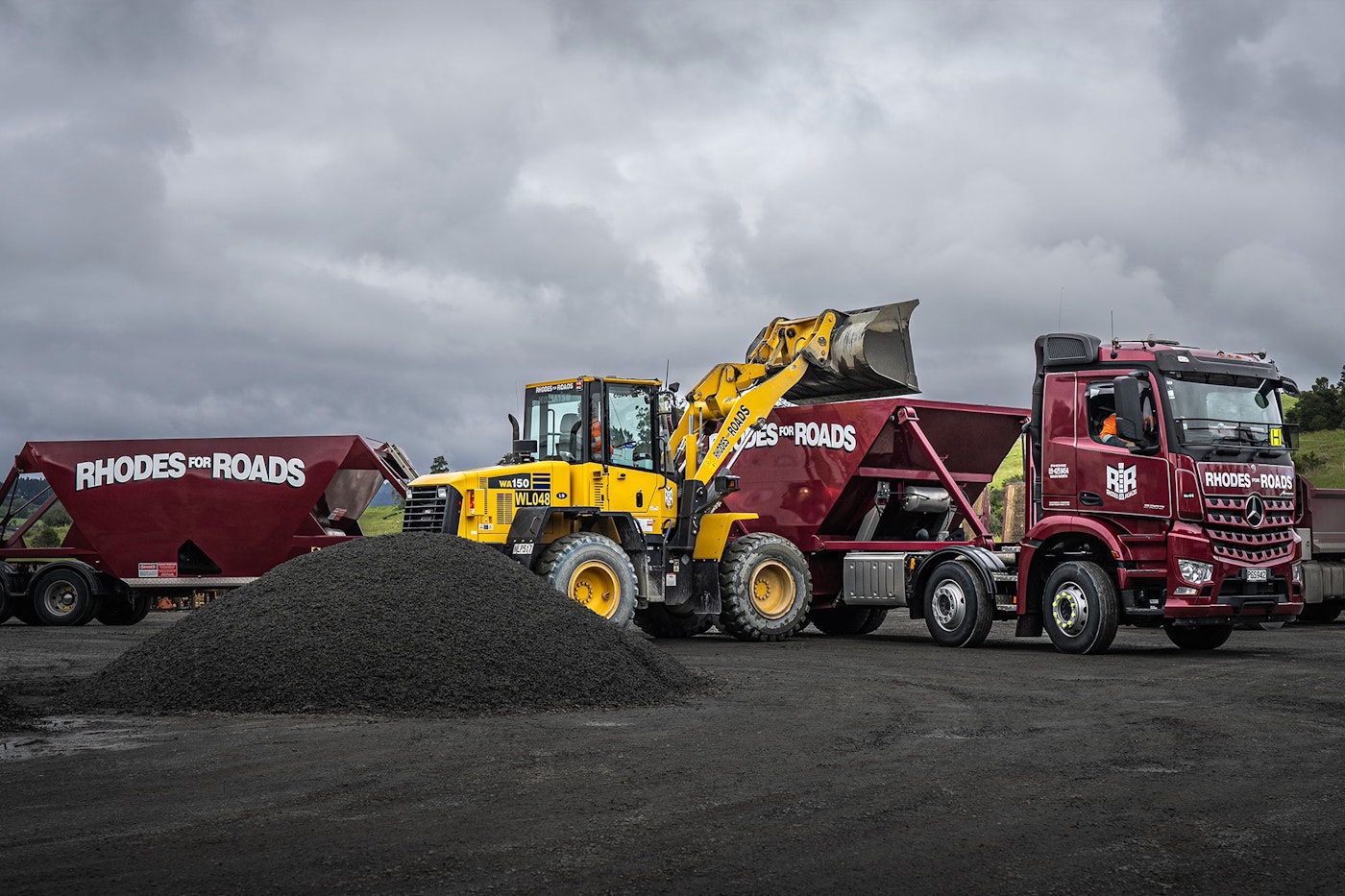 Rhodes for Roads' Mercedes-Benz Arocs 8x4 Bottom-dumper  from Keith Andrews.
