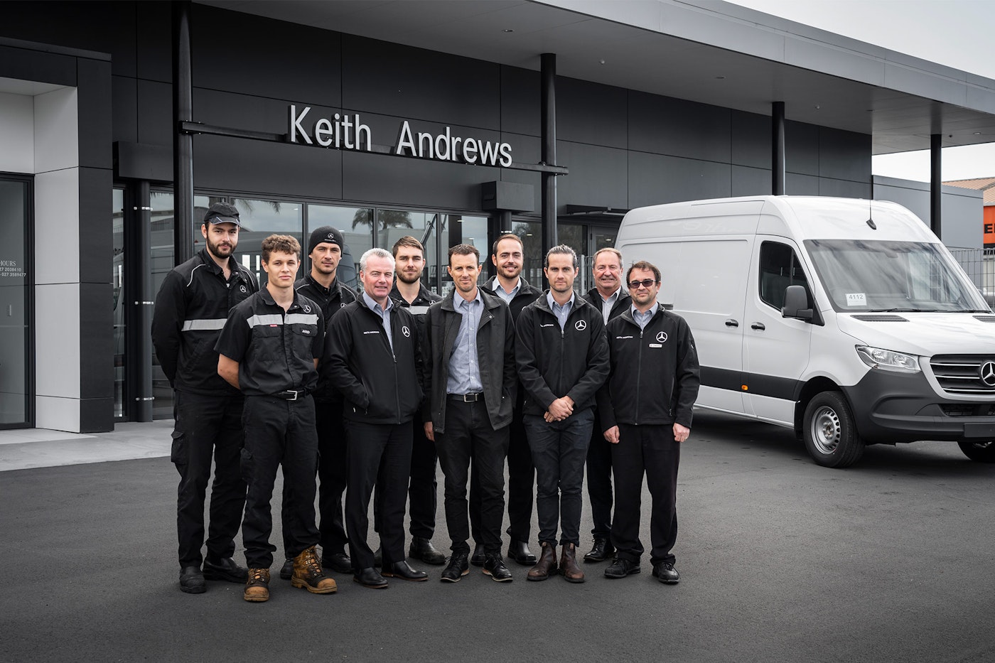Keith Andrews Mercedez-Benz Whangārei Team.