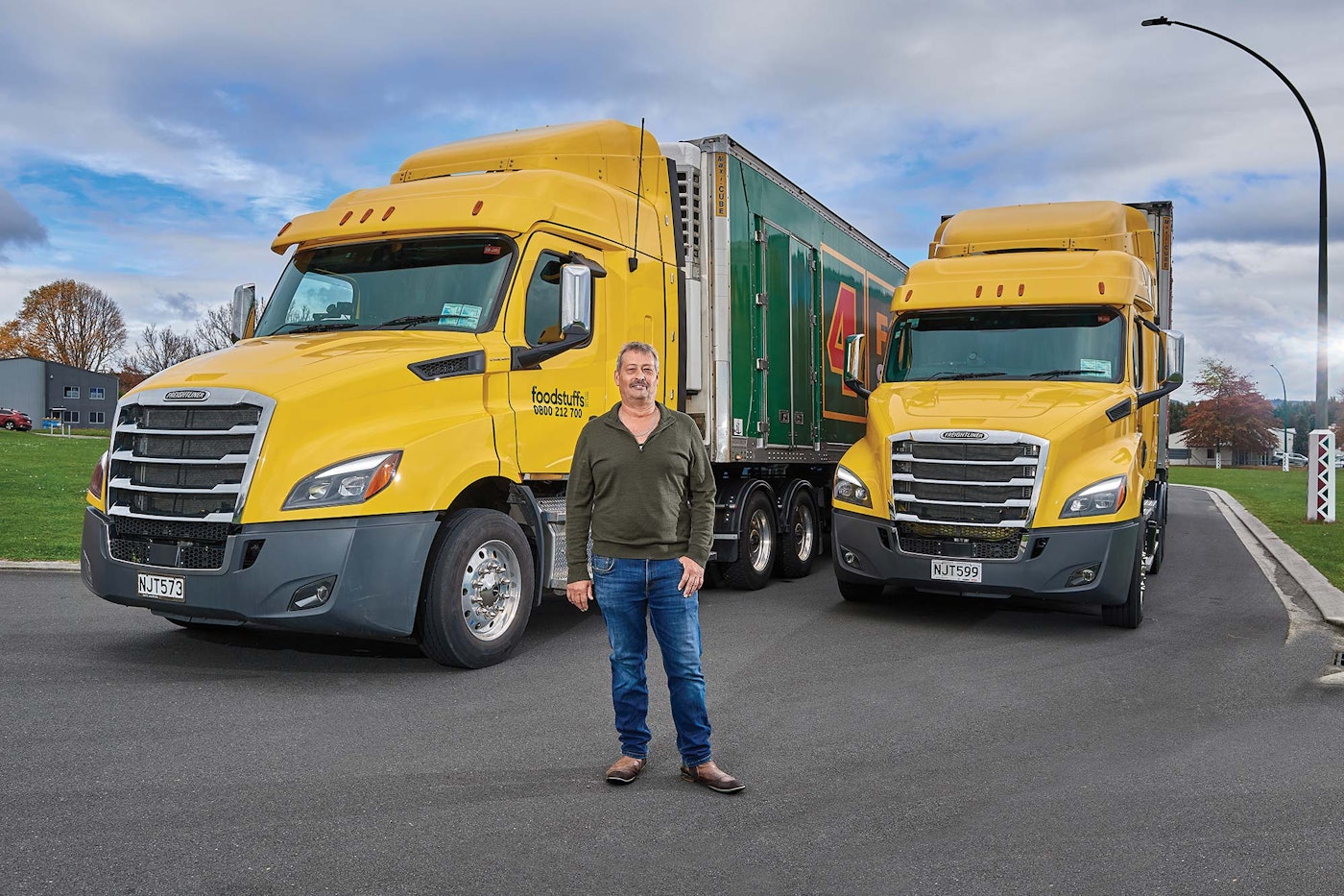 Blue Ice Logistics' Freightliner Cascadia fleet from Keith Andrews.