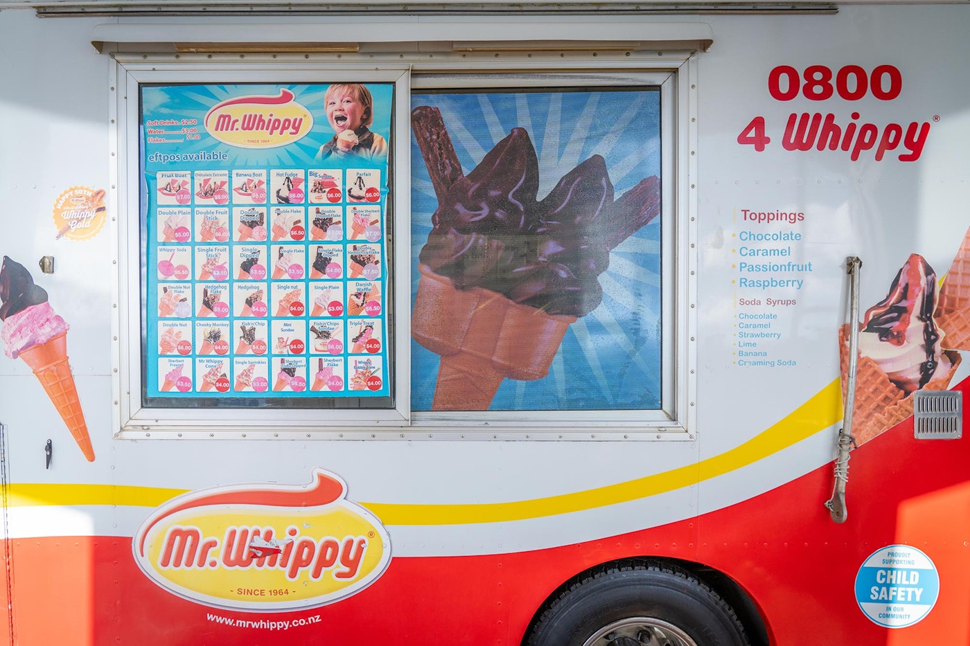 Mr Whippy FUSO Canter service kiosk.
