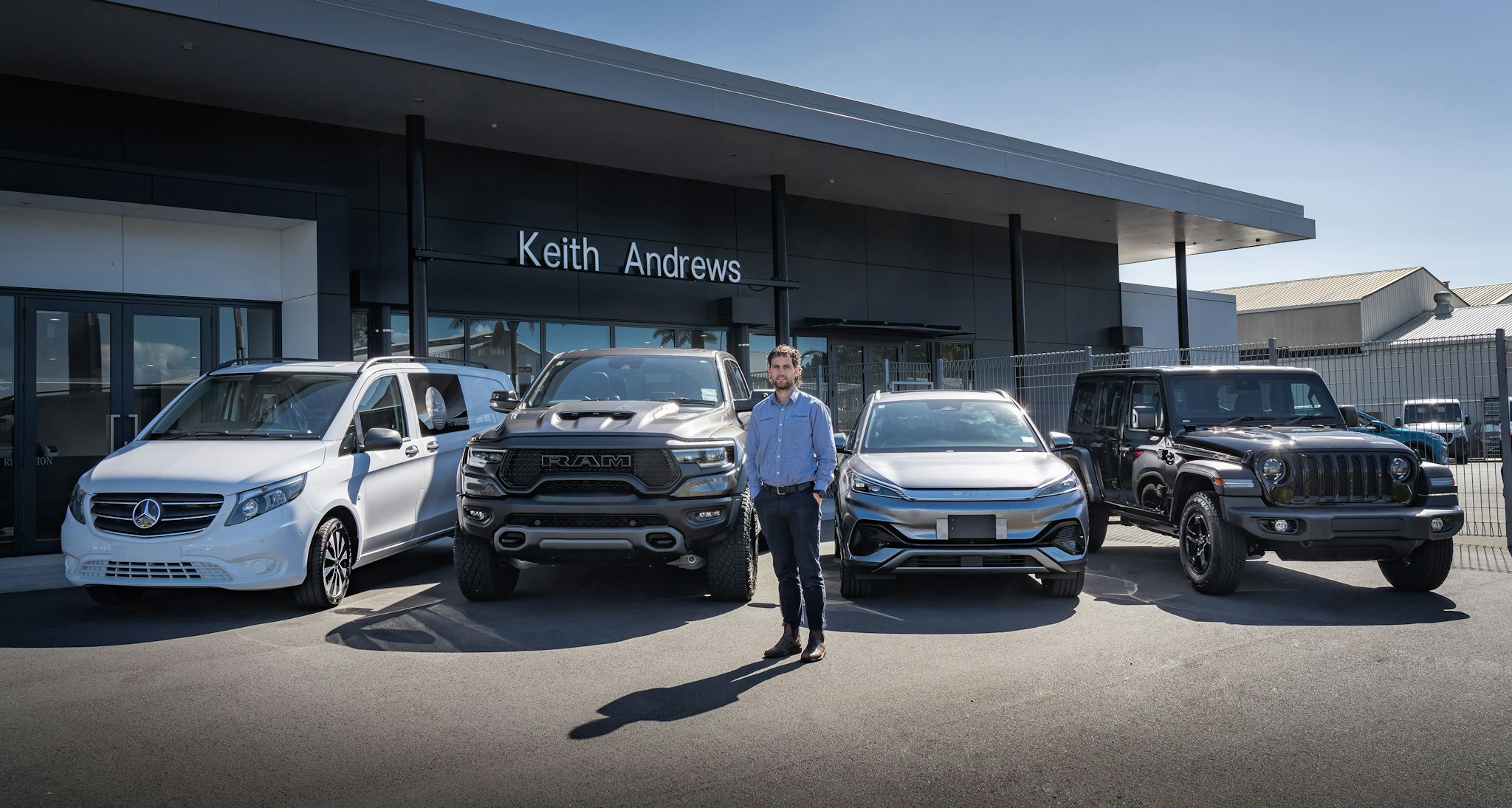 Jeep, RAM, and BYD available at Keith ANdrews Northland.