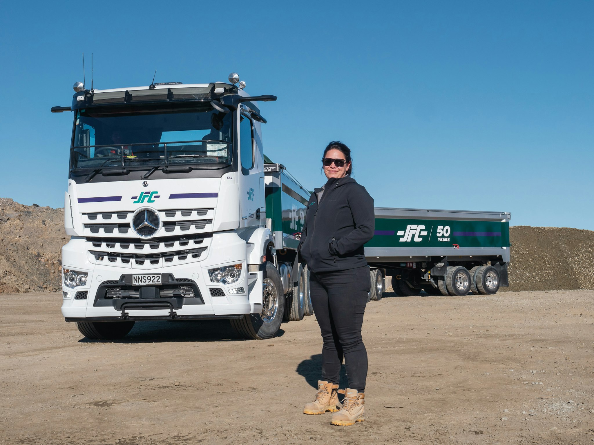 John Fillmore Contracting's 6x4 Mercedes-Benz Arocs Tipper from Keith Andrews.