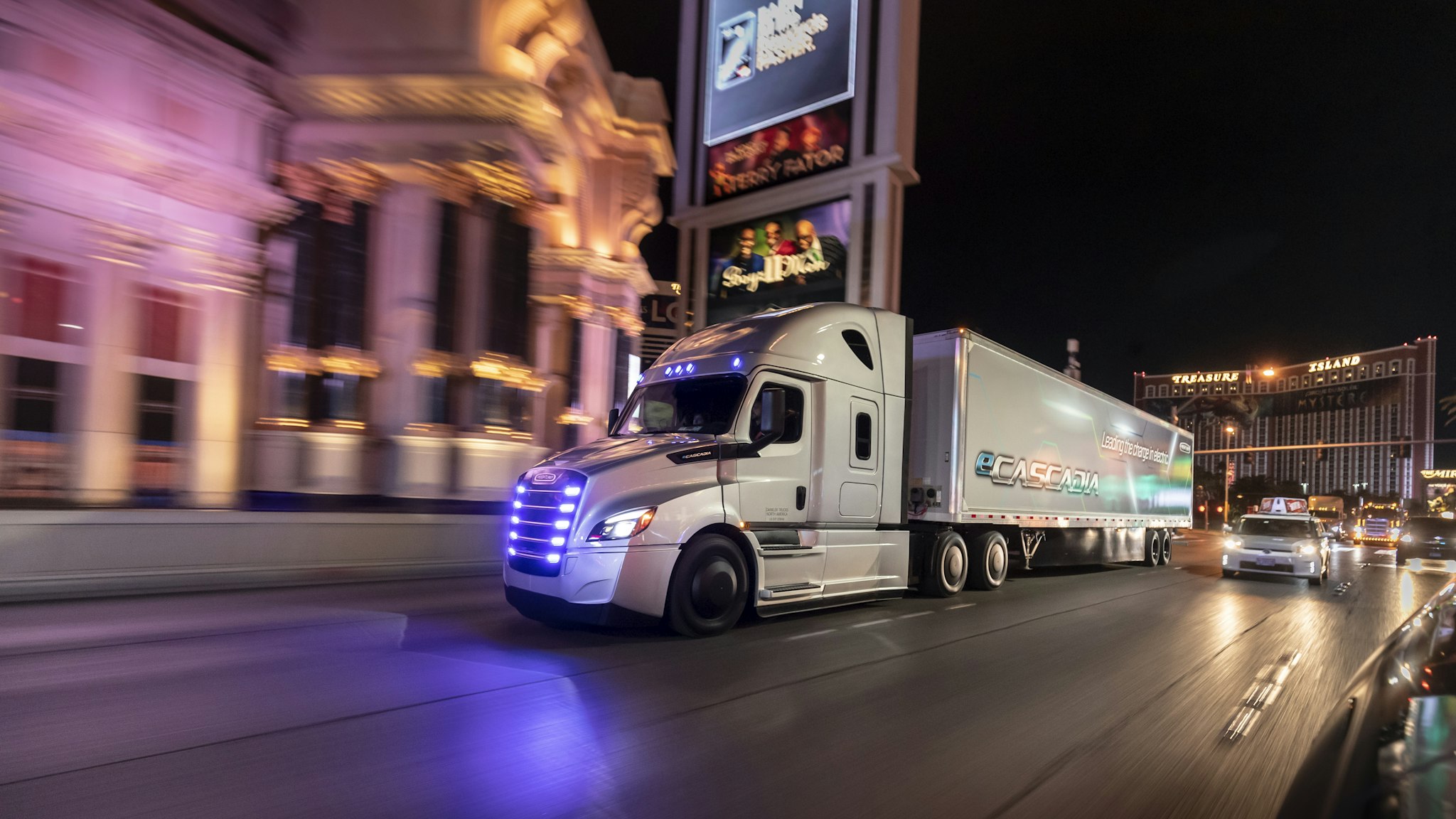 Freightliner eCascadia prototype.