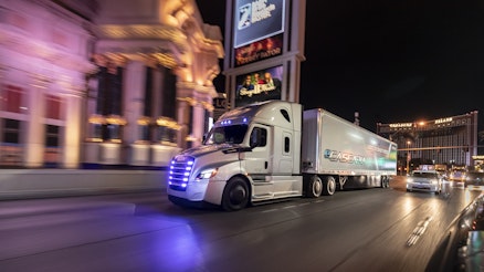 Freightliner eCascadia prototype.
