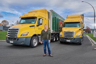 Blue Ice Logistics' Freightliner Cascadia fleet from Keith Andrews.