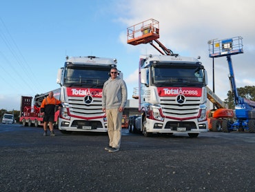 Total Access Solutions' Mercedes-Benz Actros 2663LS 6x4 Transporter vehicles from Keith Andrews.