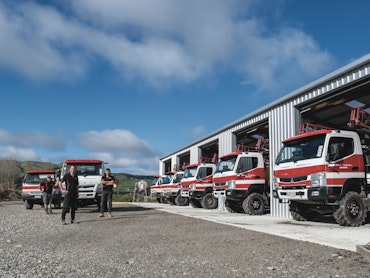 Wairarapa Weedsprayers' FUSO Canter fleet from Keith Andrews.