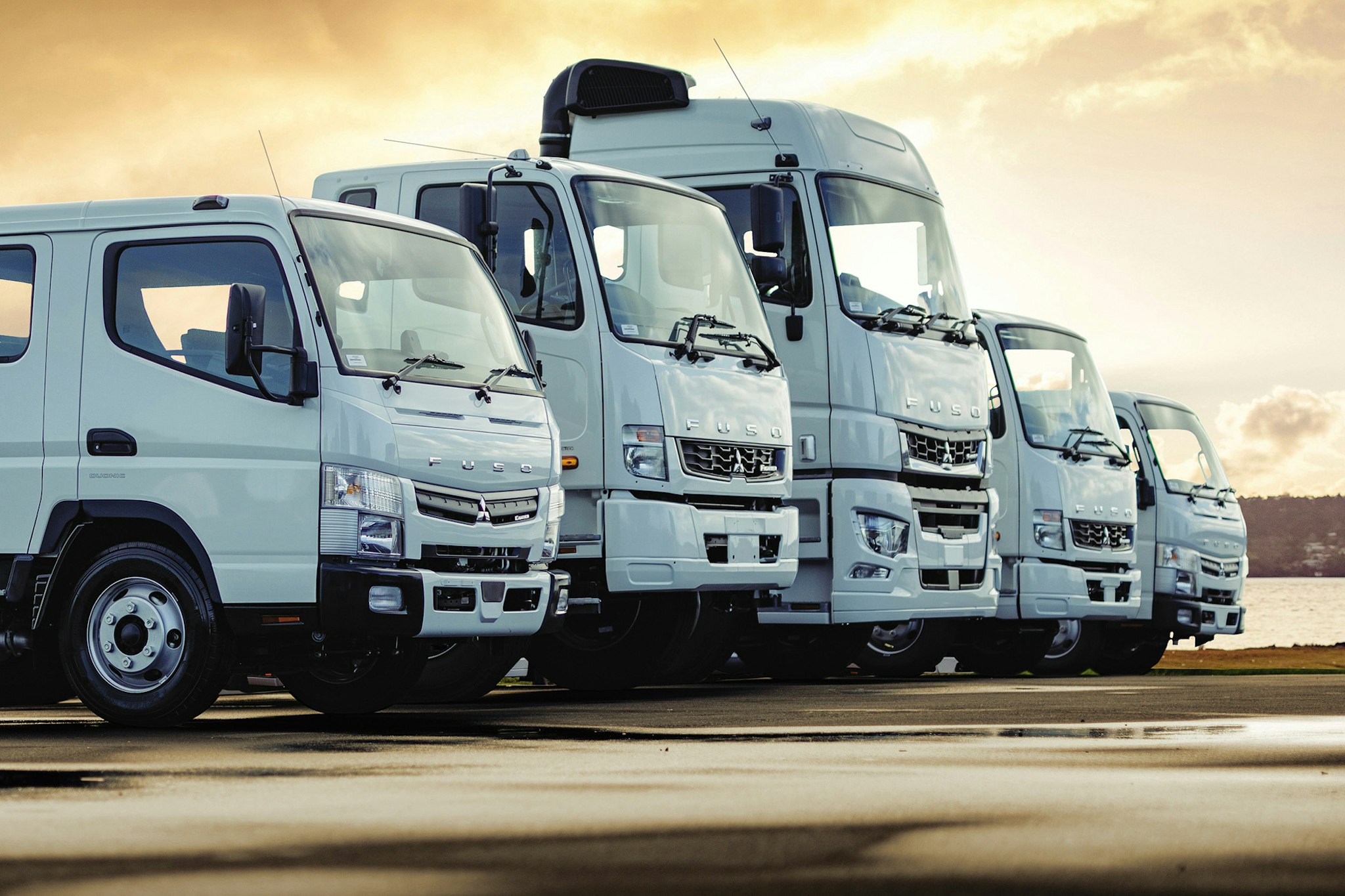 FUSO truck lineup from Keith Andrews.