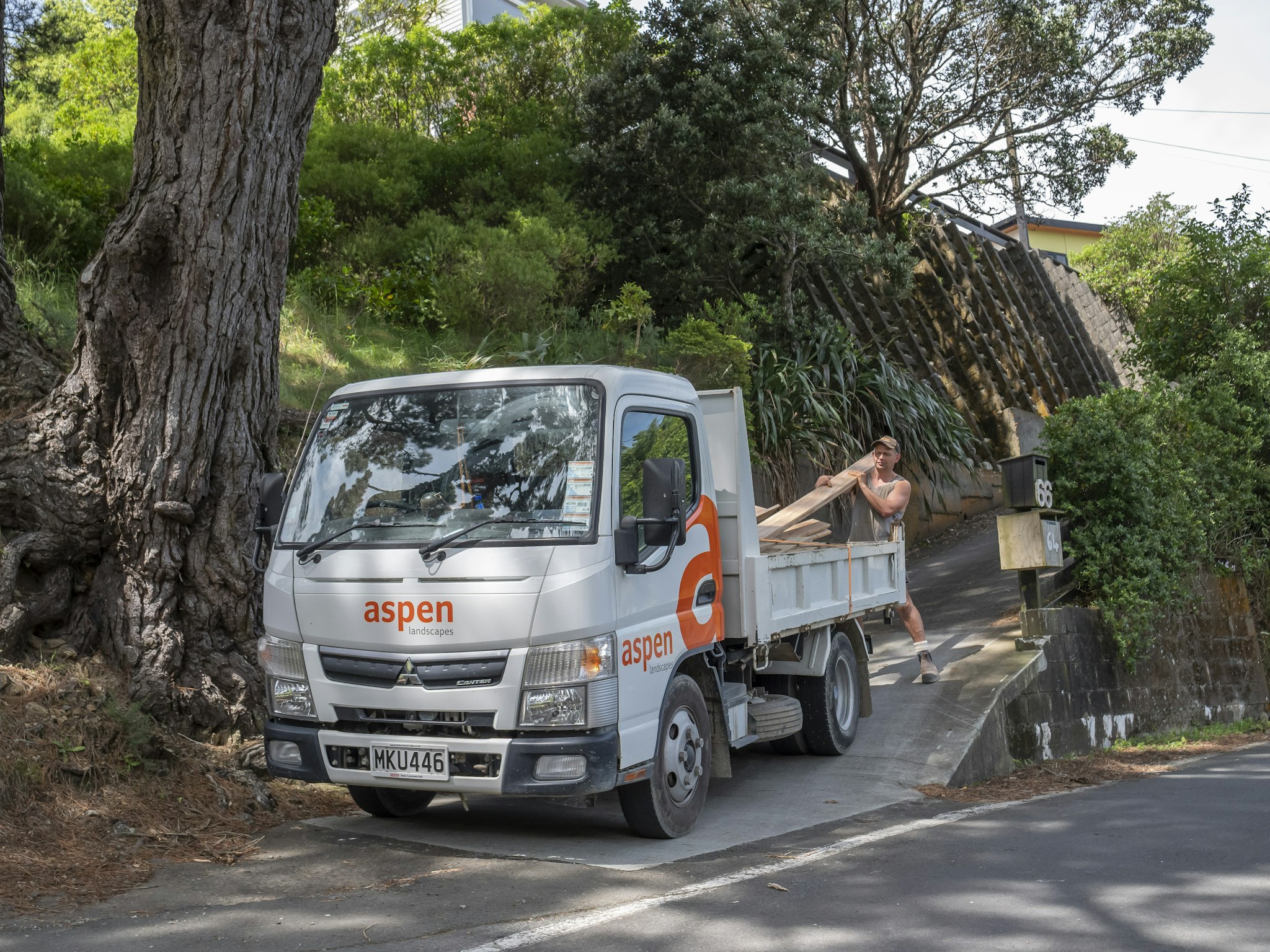 Aspen Landscapes' FUSO Canter Tipper from Keith Andrews.