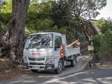 Aspen Landscapes' FUSO Canter Tipper from Keith Andrews.