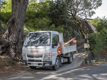 Aspen Landscapes' FUSO Canter Tipper from Keith Andrews.