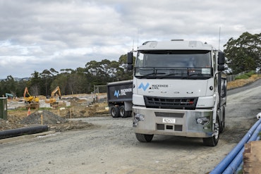 Mackenzie Civil's FUSO Shogun 510 6x4 Tipper from Keith Andrews.