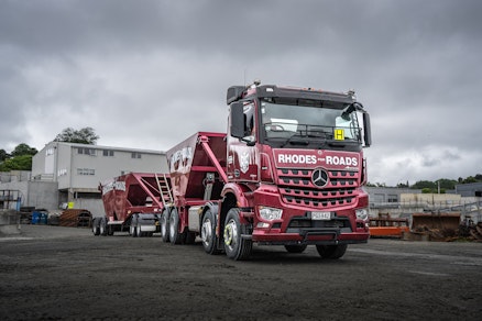 Rhodes for Roads' Mercedes-Benz Arocs 8x4 Bottom-dumper  from Keith Andrews.