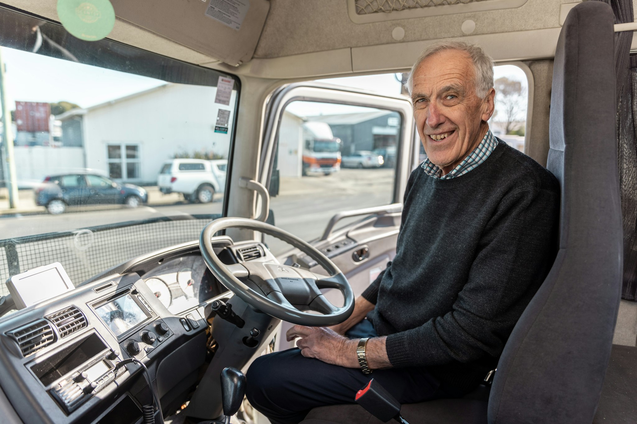 Conroy Removals boss David Conroy in FUSO Shogun from Keith Andrews.
