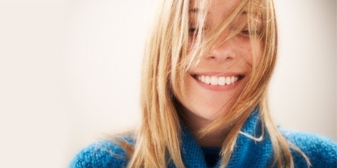 Portrait of a lady smiling
