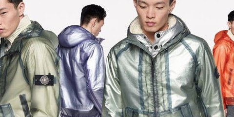 People in shiny coats
