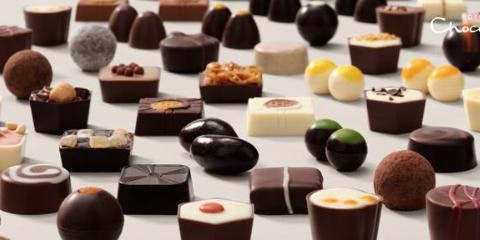 Grid of chocolates
