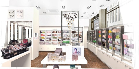 Inside a store