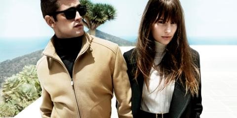 Man and woman walking