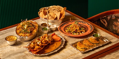 Food on plates