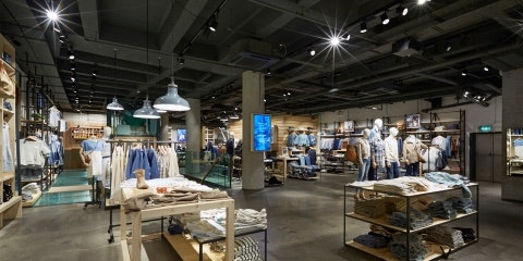 Inside Levis store
