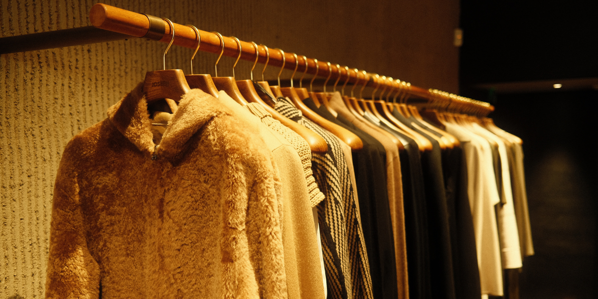 Rail full of clothes