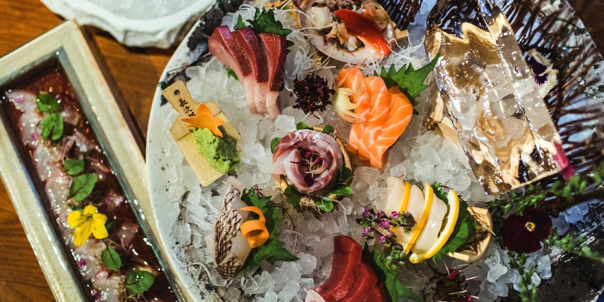 Platter of seafood