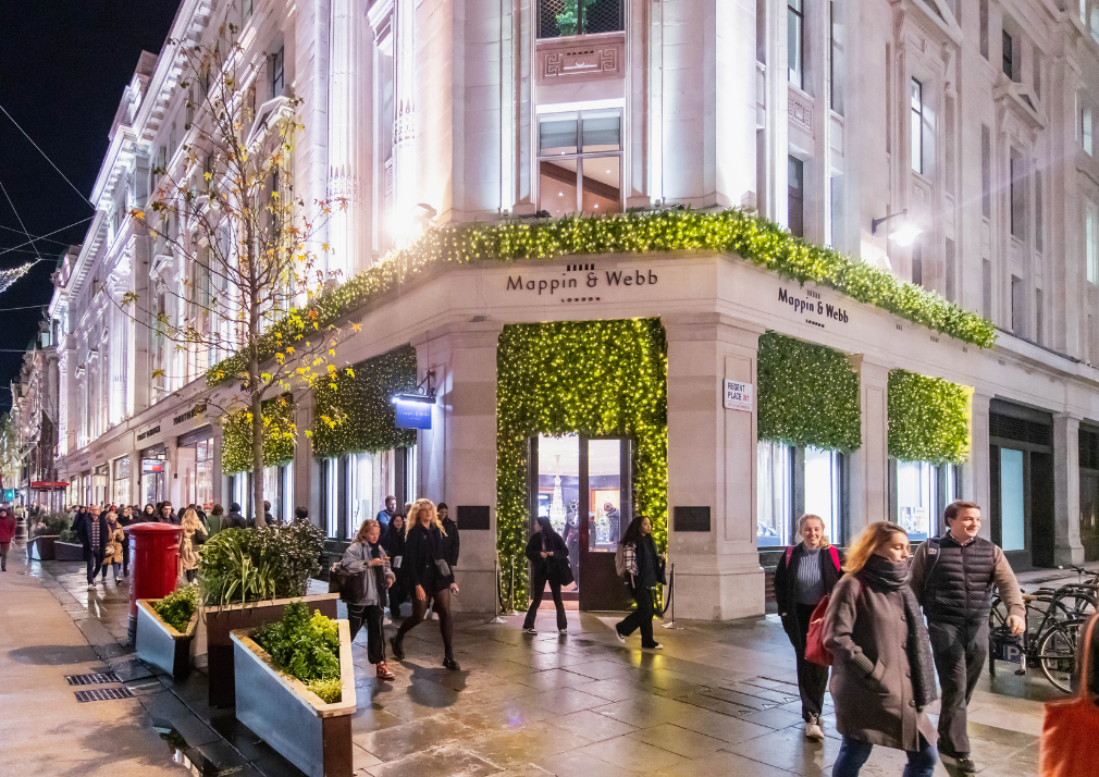 Outside view of Mappin & Webb