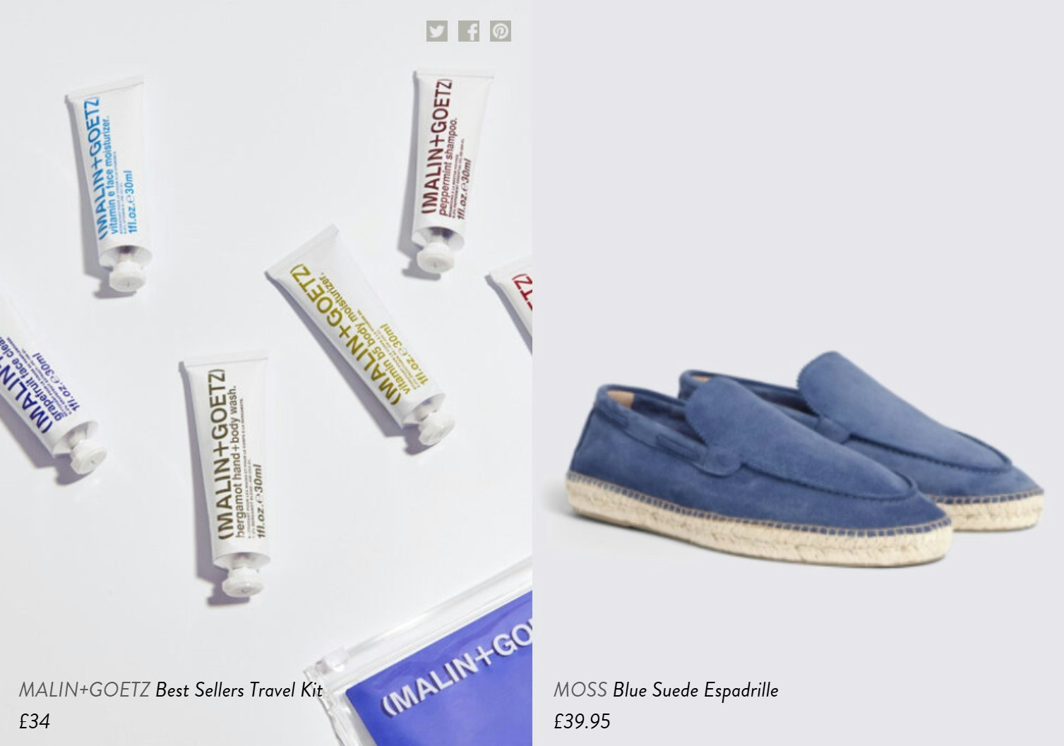 Tube of creams and blue shoes