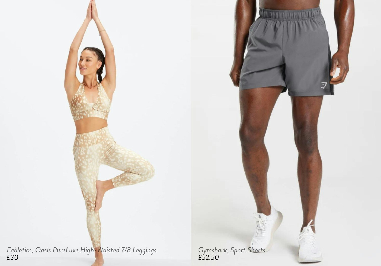 Women in sports clothes and man in sports shorts