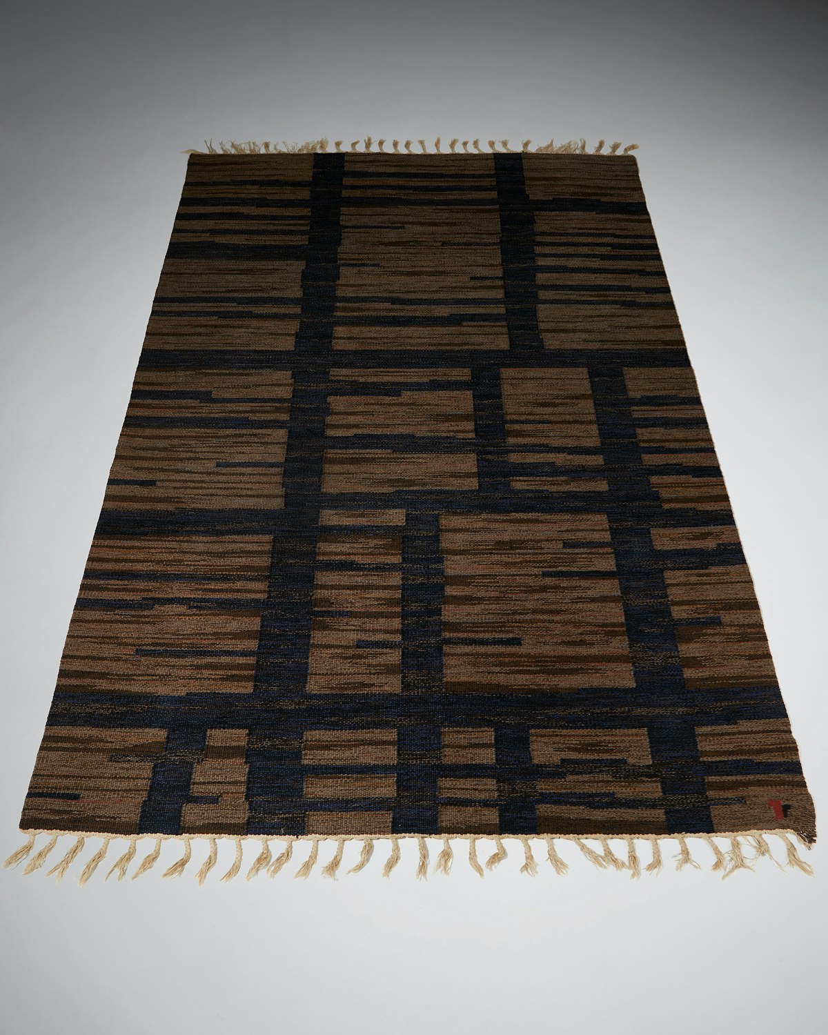 Rug designed by Erik Lundberg, Sweden, 1950s