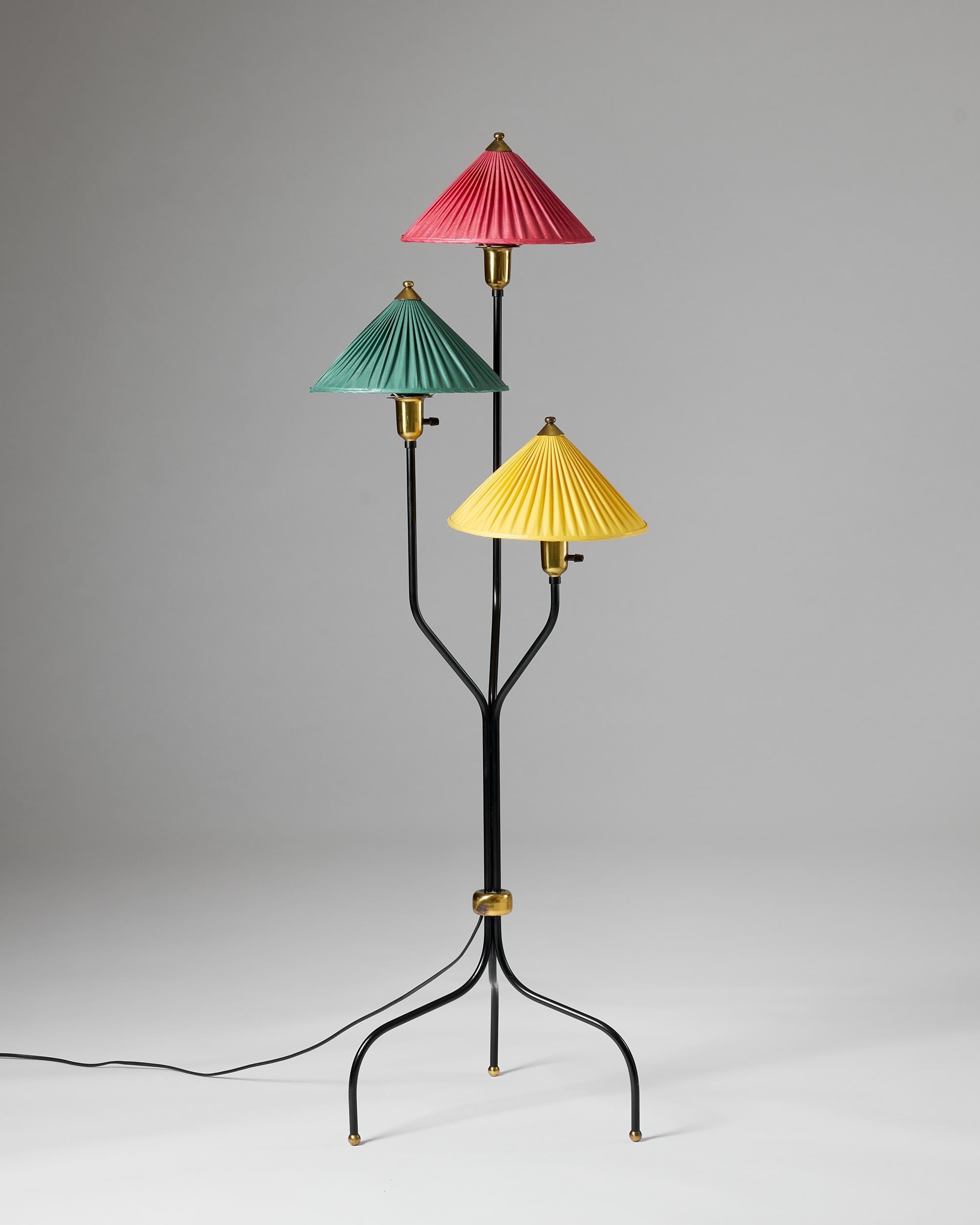 Floor lamp model 2599 'China hat' designed by Josef Frank