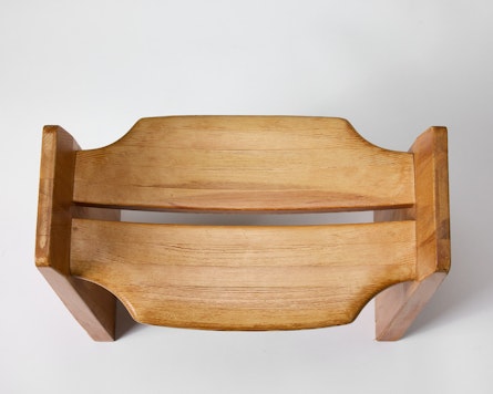 Pine stool 'Jonte' designed by Gilbert Marklund, Sweden, 1970s