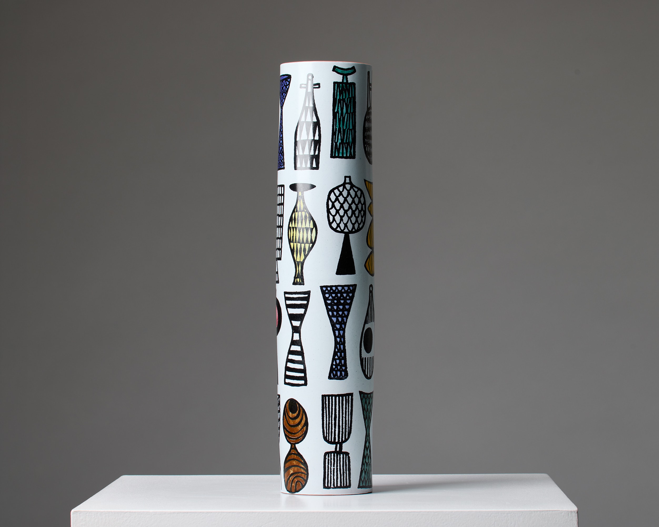 Gustavsberg Stig Lindberg Reptil フラワーベース Vase 'Reptil' designed by Stig Lindberg, Sweden, 1953