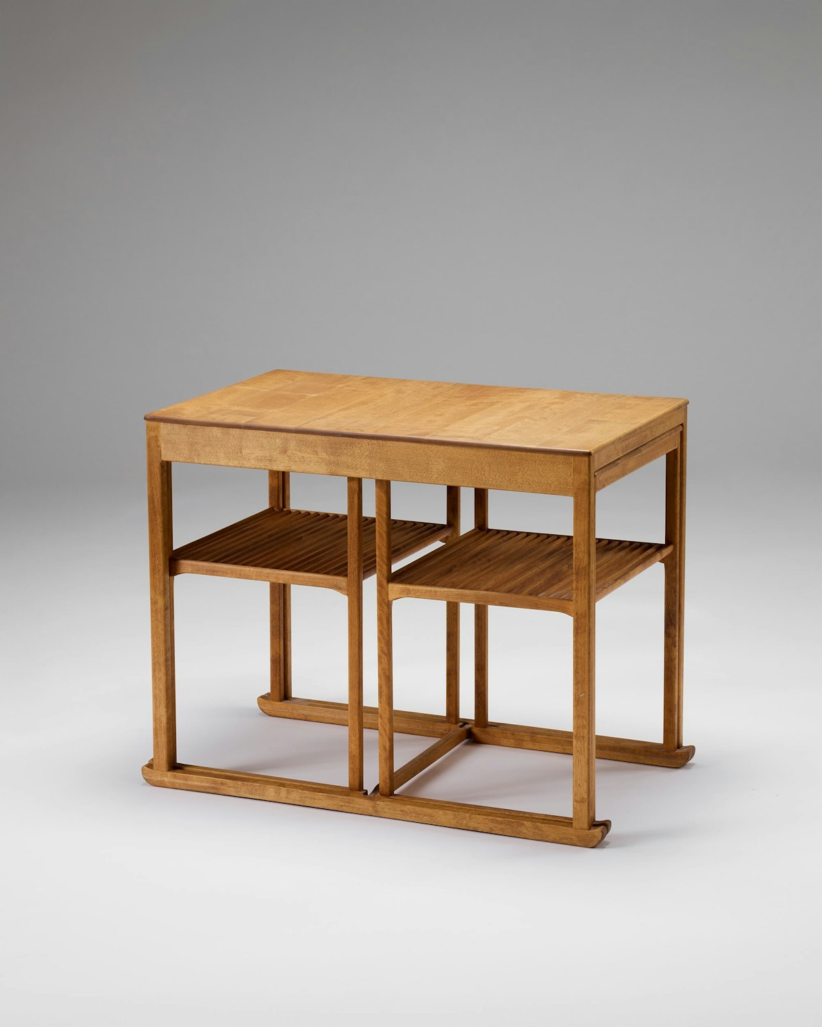 Set of three nested tables 'Släden' designed by Carl Malmsten
