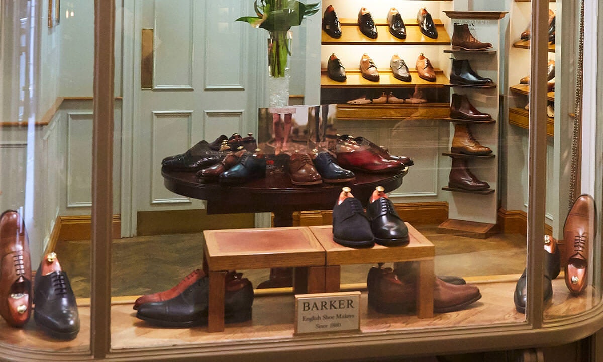 Shoes in a shop window