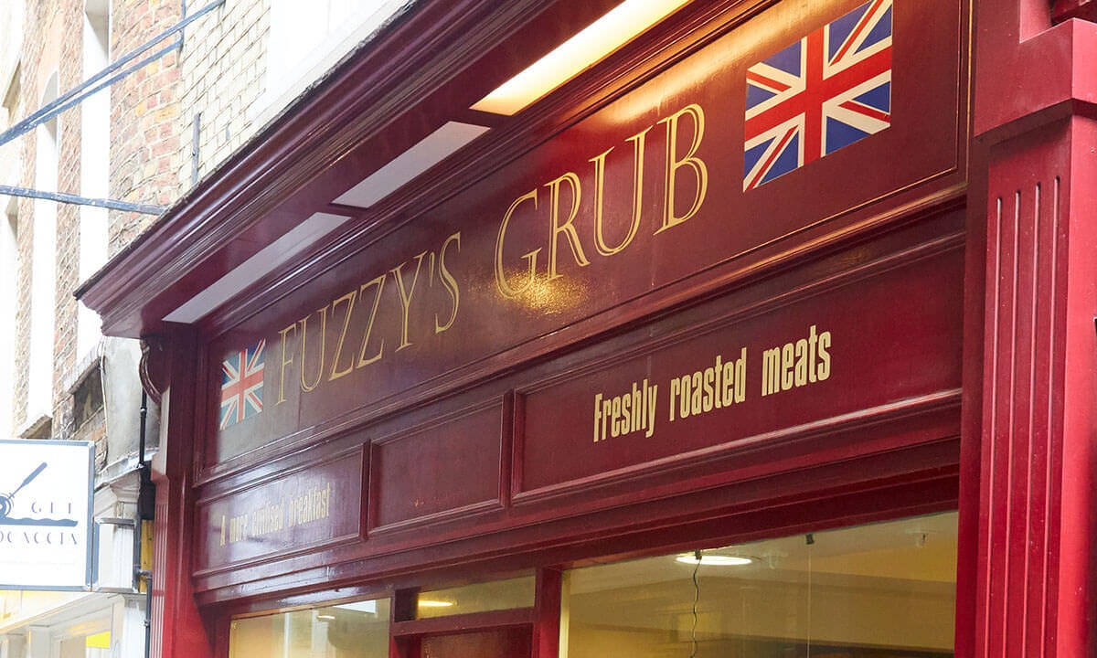 Red shop front