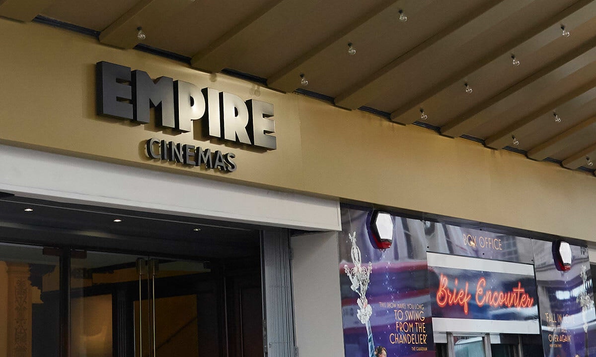 Empire logo on front of cinema