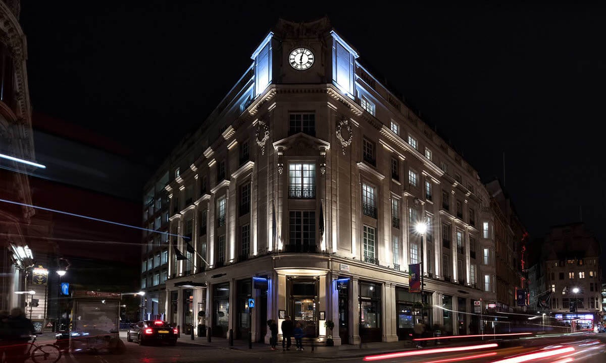 Night view of The Trafalgar