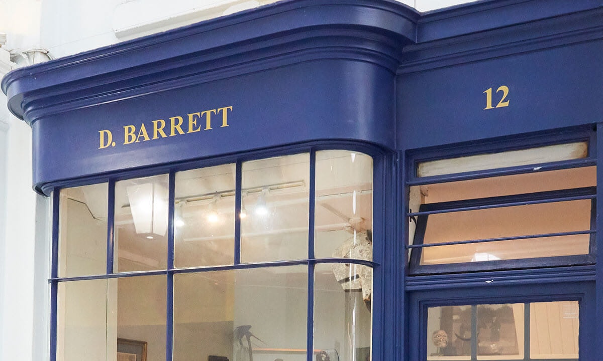 Blue shop front