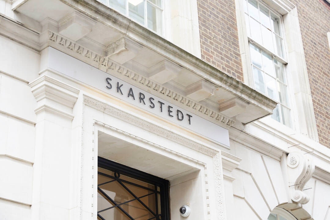 White building with Skarstedt brand