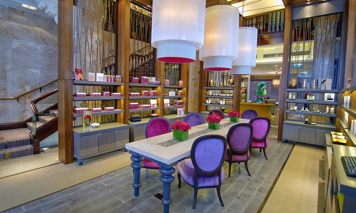 Colour chairs with table and products