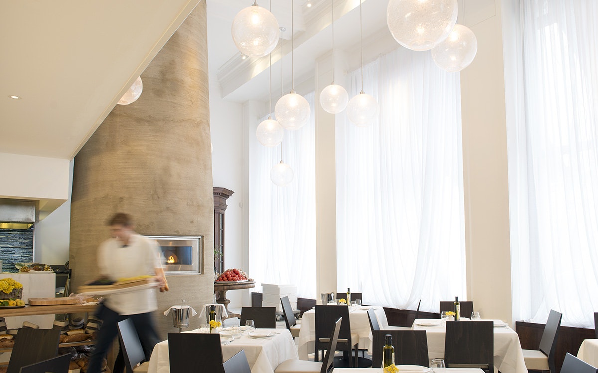 Inside restaurant