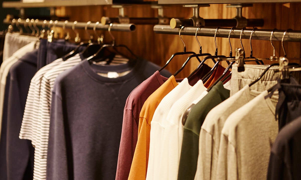 Rail of clothes