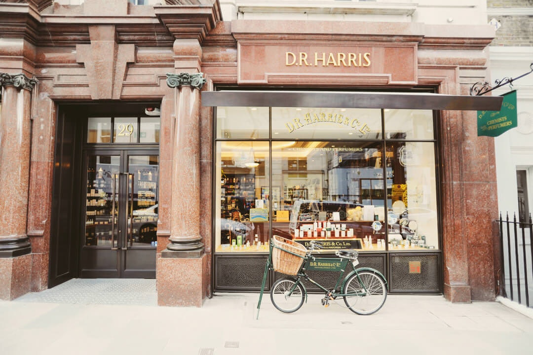 Front of shop with bicycle