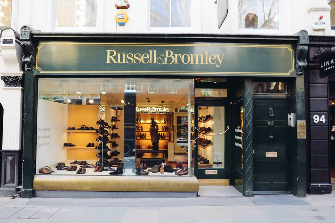 Shoes through a shop window