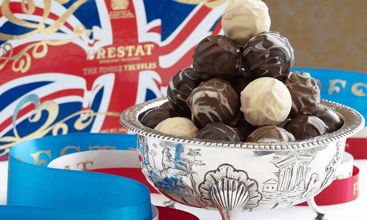 Chocolates with a United Kingdom flag