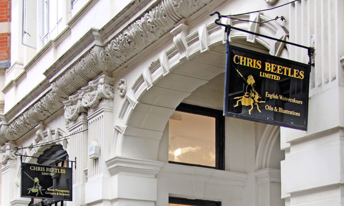 Chris Beetles Sign
