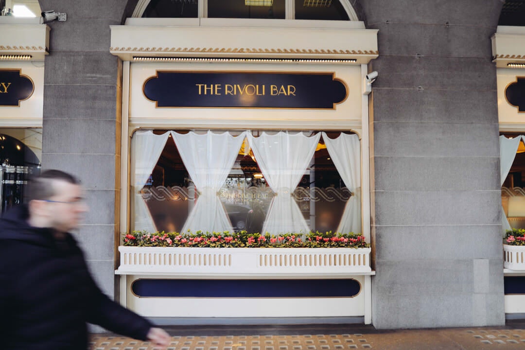 Window of the Rivoli Bar