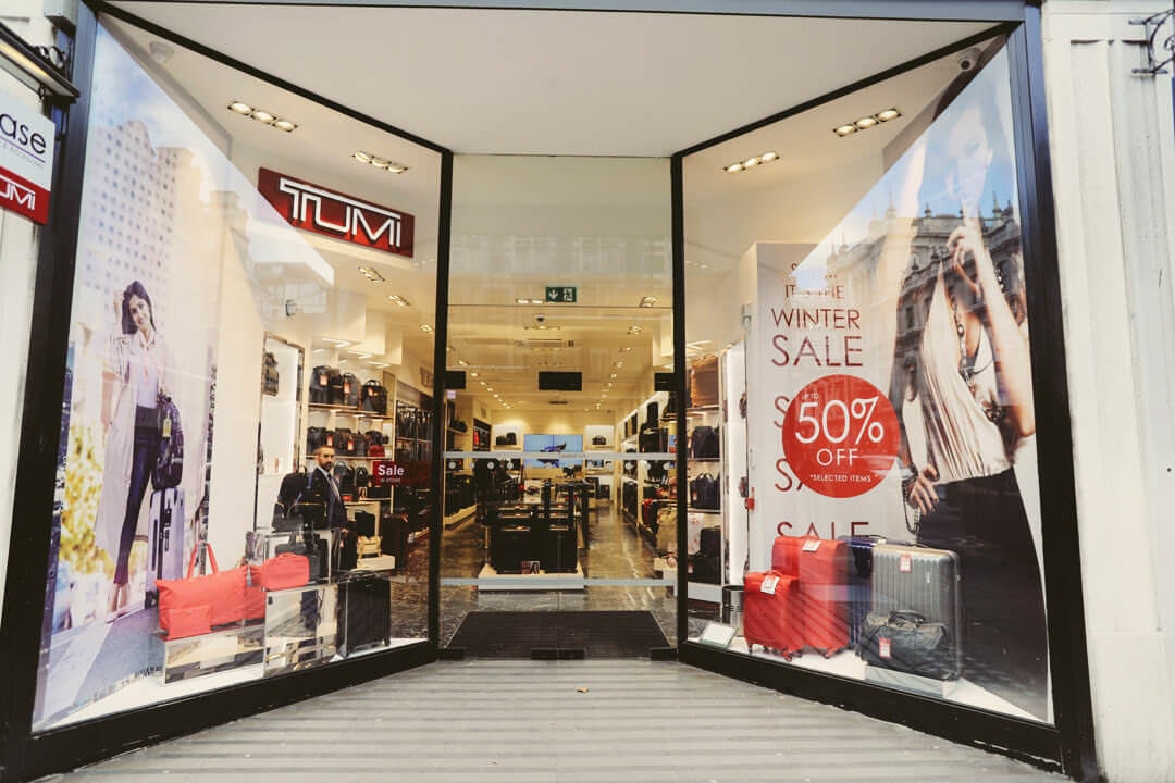 Front of store